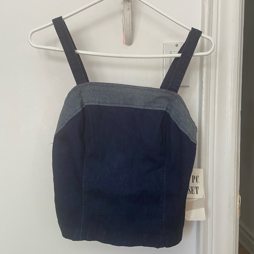 Jean tank top